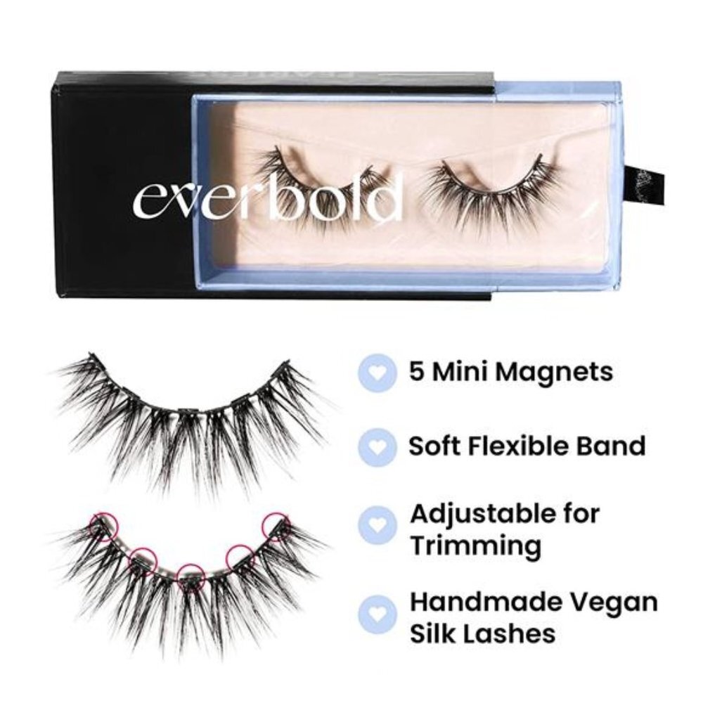 Magnetic Eyelashes, Handmade Silk Lashes (Fearless) - Picture 2 of 7